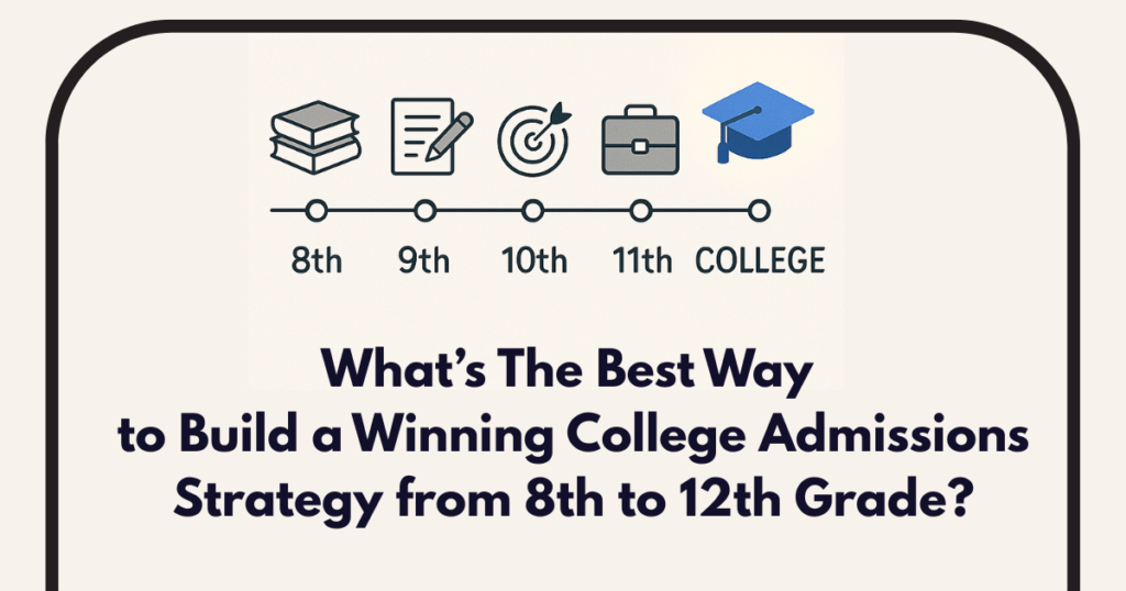 What’s The Best Way to Build a Winning College Admissions Strategy from 8th to 12th Grade?