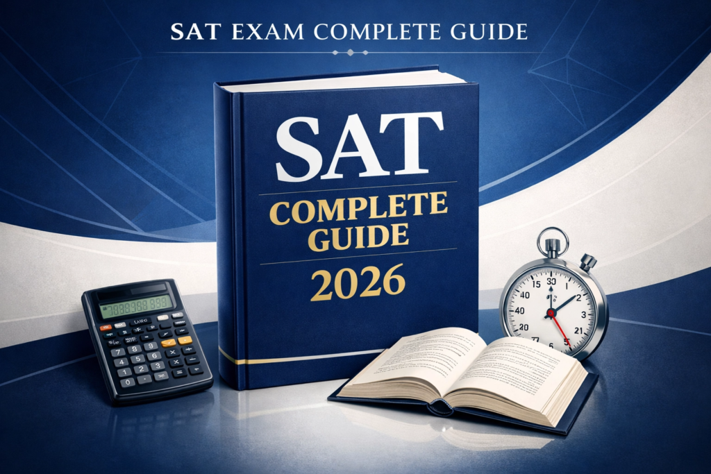 Complete test about SAT EXAM 2026 , SYLLABUS AND GUIDE