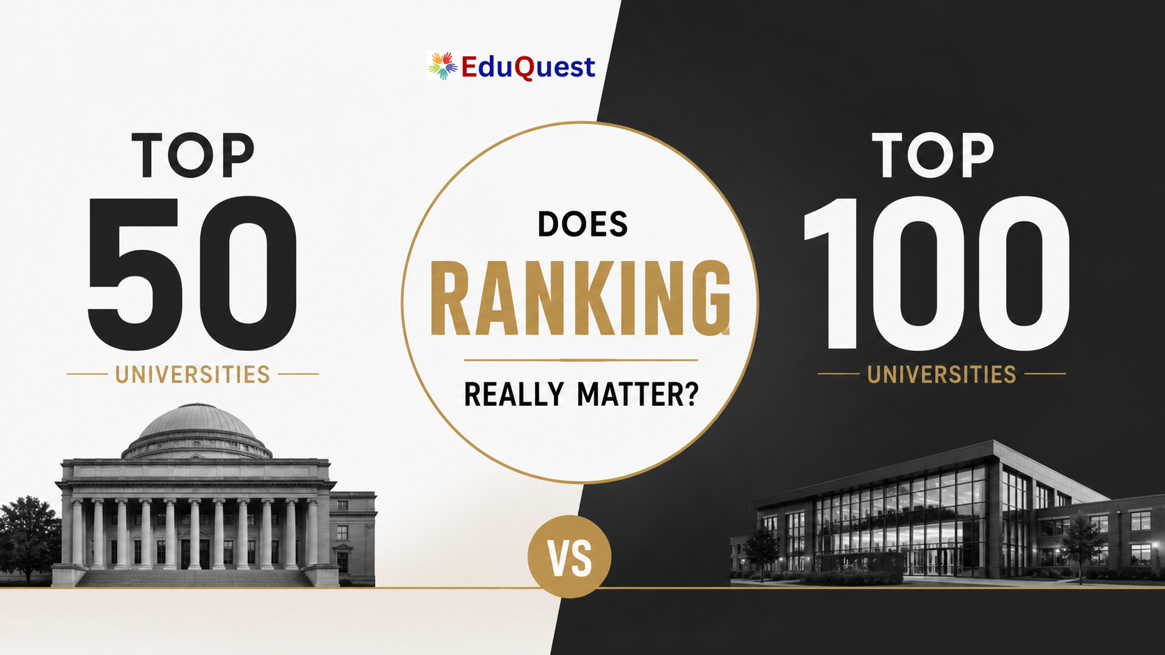 Top 50 vs Top 100 universities