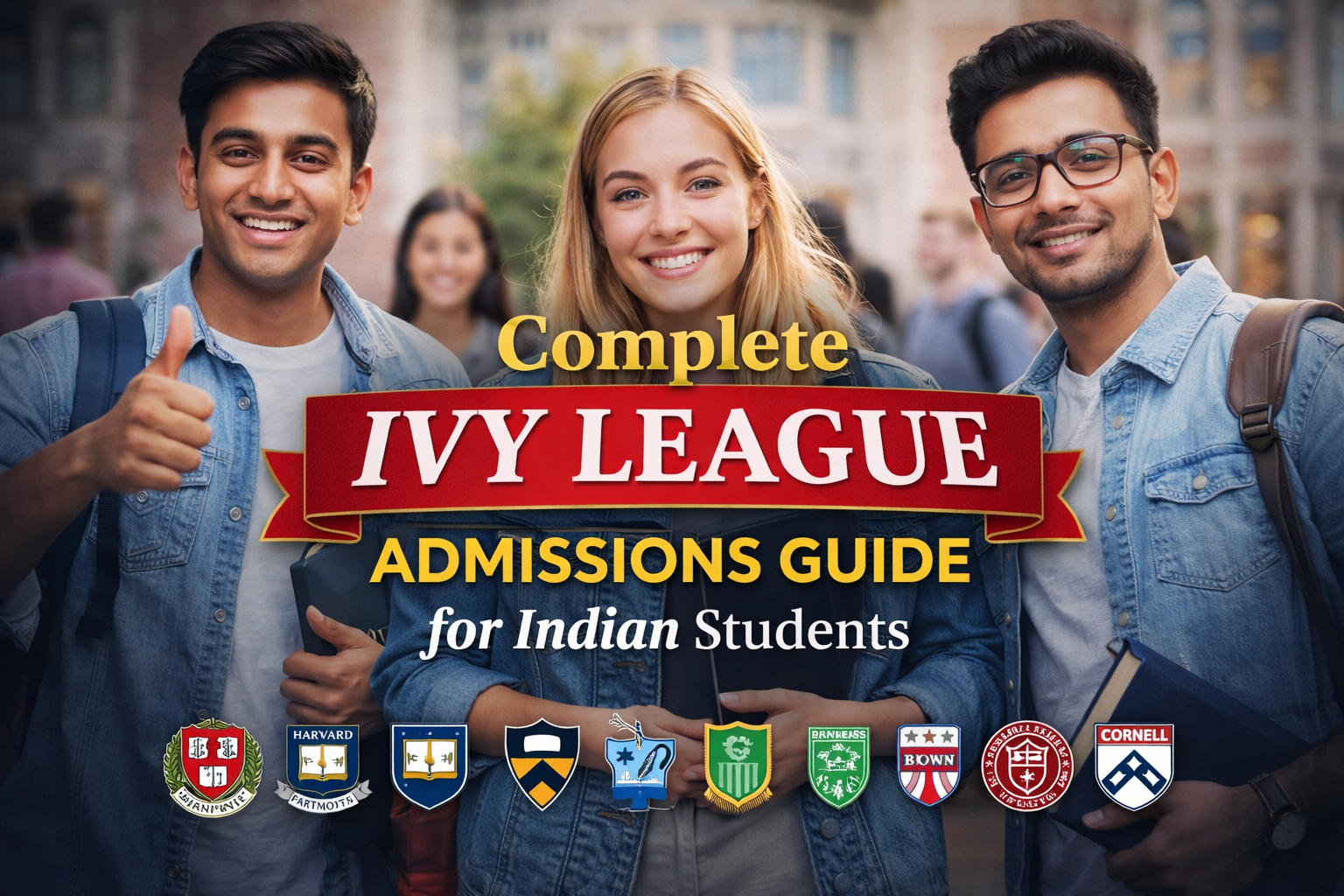 Complete Ivy League Admissions Guide for Indian Students (2026): Requirements, SAT, GPA, Essays & Scholarships
